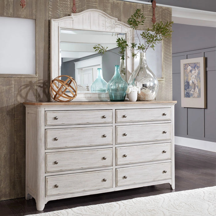 Farmhouse Reimagined Poster Bed, Dresser & Mirror, Night Stand image