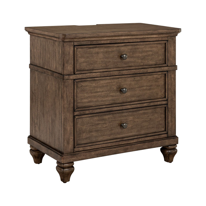 Twin Lakes Nightstand w/ Charging Station - Furniture 4 Less (Jacksonville, NC)
