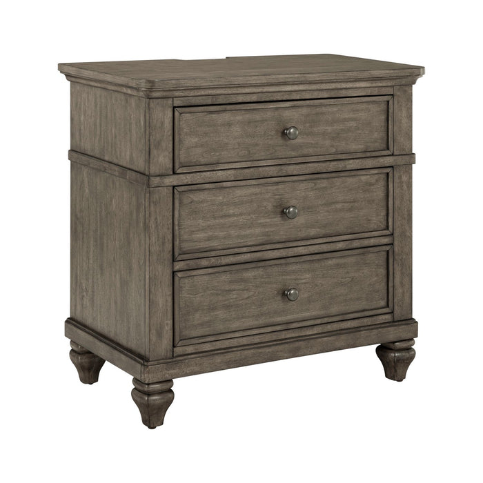 Twin Lakes Nightstand w/ Charging Station - Furniture 4 Less (Jacksonville, NC)