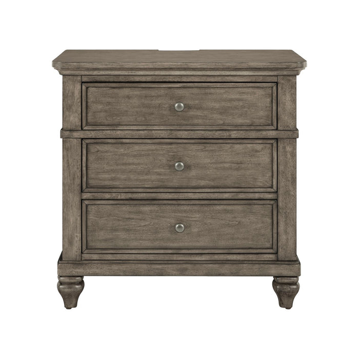 Twin Lakes Nightstand w/ Charging Station - Furniture 4 Less (Jacksonville, NC)