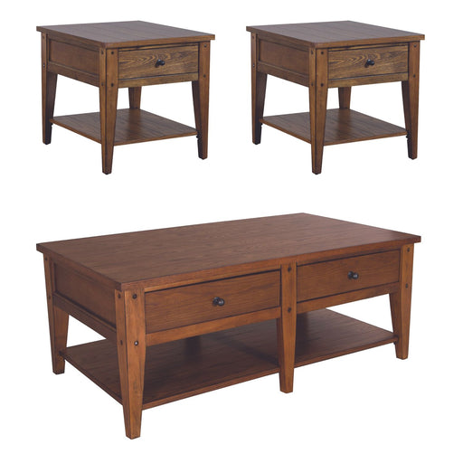 Lake House 3 Piece Set (1-Cocktail 2-End Tables) - Furniture 4 Less (Jacksonville, NC)