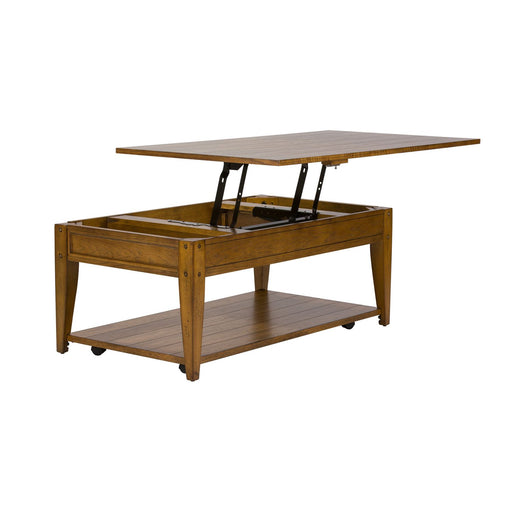 Lake House Lift Top Cocktail Table - Furniture 4 Less (Jacksonville, NC)