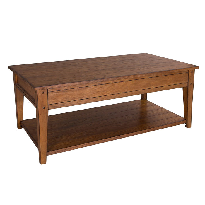 Lake House Lift Top Cocktail Table - Furniture 4 Less (Jacksonville, NC)