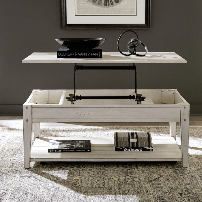 Lake House Lift Top Cocktail Table - Furniture 4 Less (Jacksonville, NC)