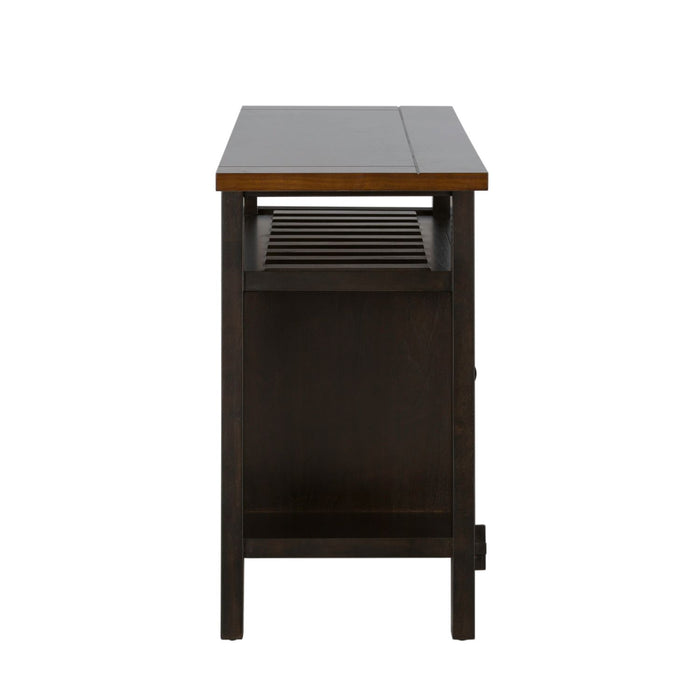 Lawson Server in Light/Dark Expresso - Furniture 4 Less (Jacksonville, NC)