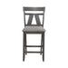 Liberty Furniture Lawson Splat Back Counter Chair (Set of 2) in Weathered Gray - Furniture 4 Less (Jacksonville, NC)
