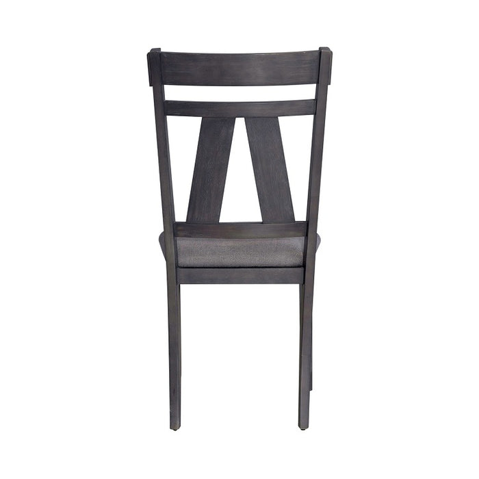 Liberty Furniture Lawson Splat Back Side Chair (Set of 2) in Weathered Gray - Furniture 4 Less (Jacksonville, NC)