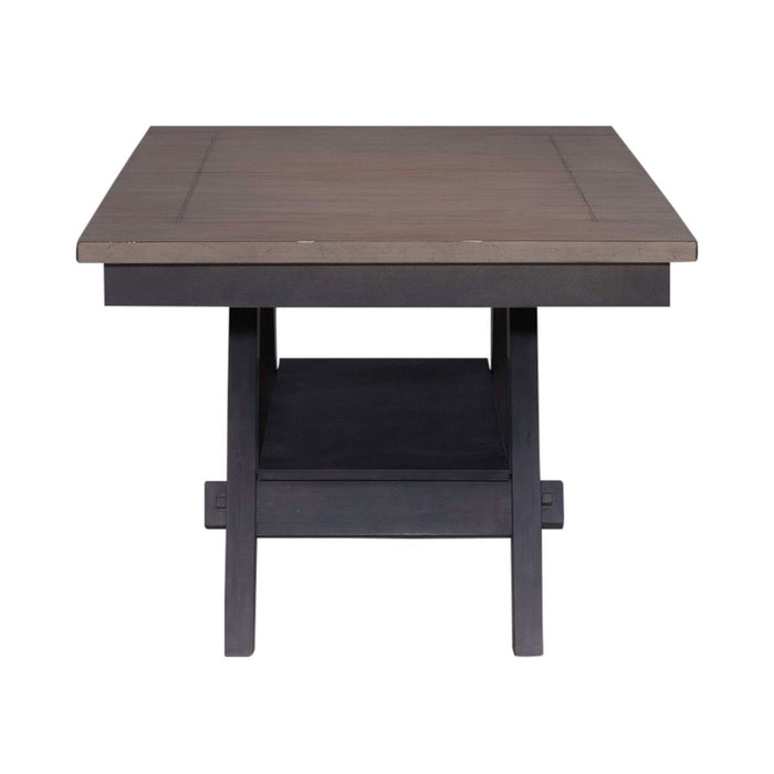 Liberty Furniture Lawson Pedestal Table in Weathered Gray 116GY-P4090 - Furniture 4 Less (Jacksonville, NC)