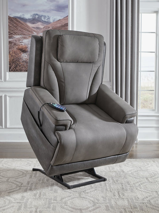 4Z-Peaceful Pause Power Lift Recliner - Furniture 4 Less (Jacksonville, NC)