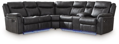 Sultan Meadow Reclining Sectional - Furniture 4 Less (Jacksonville, NC)