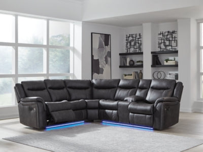 Sultan Meadow Reclining Sectional - Furniture 4 Less (Jacksonville, NC)