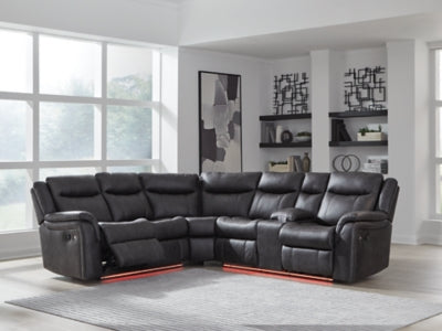 Sultan Meadow Reclining Sectional - Furniture 4 Less (Jacksonville, NC)