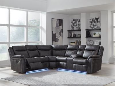 Sultan Meadow Reclining Sectional - Furniture 4 Less (Jacksonville, NC)