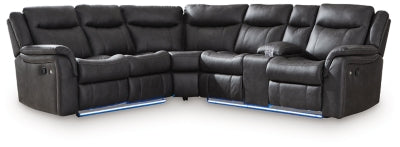 Sultan Meadow Reclining Sectional - Furniture 4 Less (Jacksonville, NC)
