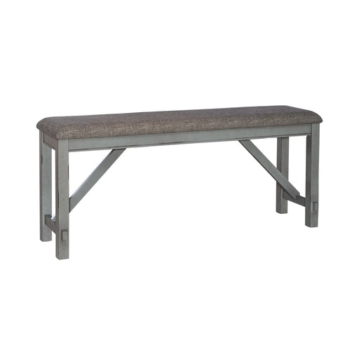 Newport Counter Height Dining Bench in Smokey Grey - Furniture 4 Less (Jacksonville, NC)