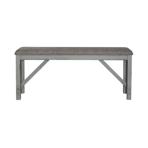 Liberty Furniture Newport Counter Height Dining Bench in Smokey Grey - Furniture 4 Less (Jacksonville, NC)