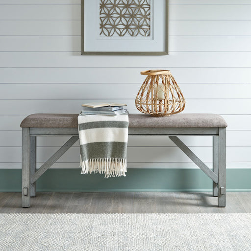Newport Counter Height Dining Bench in Smokey Grey image