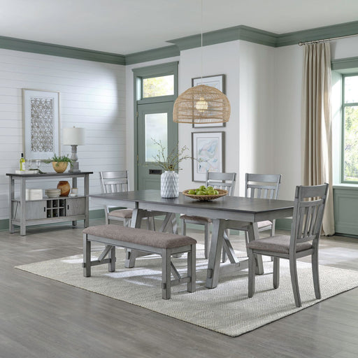 Newport 6 Piece Trestle Table Set image