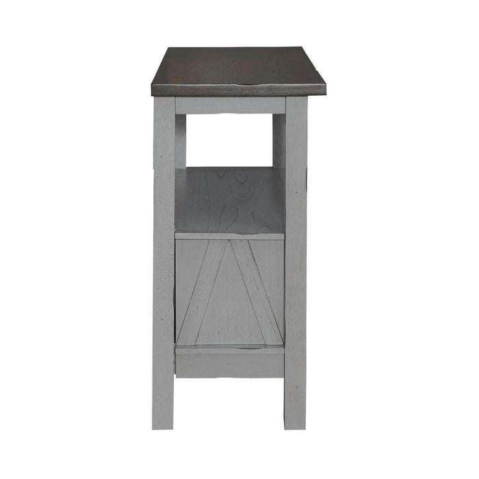 Liberty Furniture Newport Server in Smokey Grey - Furniture 4 Less (Jacksonville, NC)