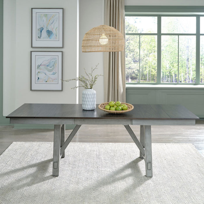 Liberty Furniture Newport Trestle Table in Smokey Grey - Furniture 4 Less (Jacksonville, NC)