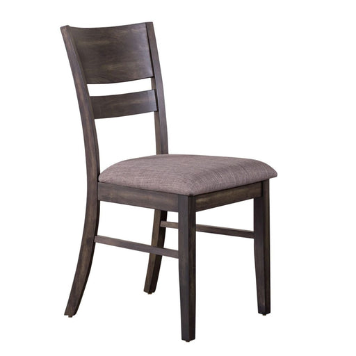 Liberty Furniture Anglewood Slat Back Upholstered Side Chair in Dark Umber Brown (Set of 2) - Furniture 4 Less (Jacksonville, NC)