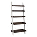 Farmhouse Leaning Bookcase in White/Oak - Furniture 4 Less (Jacksonville, NC)