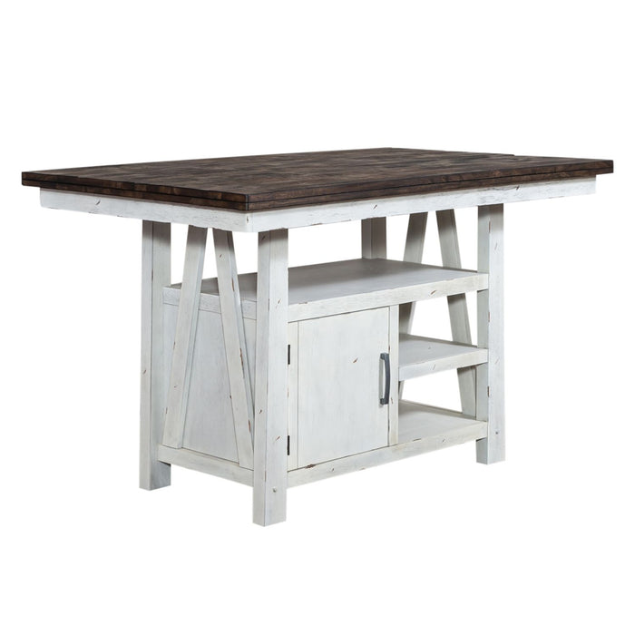 Farmhouse 5 Piece Gathering Table Set - Furniture 4 Less (Jacksonville, NC)