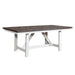 Farmhouse 5 Piece Trestle Table Set - Furniture 4 Less (Jacksonville, NC)