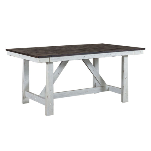 Farmhouse Optional 5 Piece Trestle Table Set - Furniture 4 Less (Jacksonville, NC)
