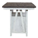 Farmhouse Gathering Table in White/Oak - Furniture 4 Less (Jacksonville, NC)