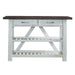 Farmhouse Server in White/Oak - Furniture 4 Less (Jacksonville, NC)