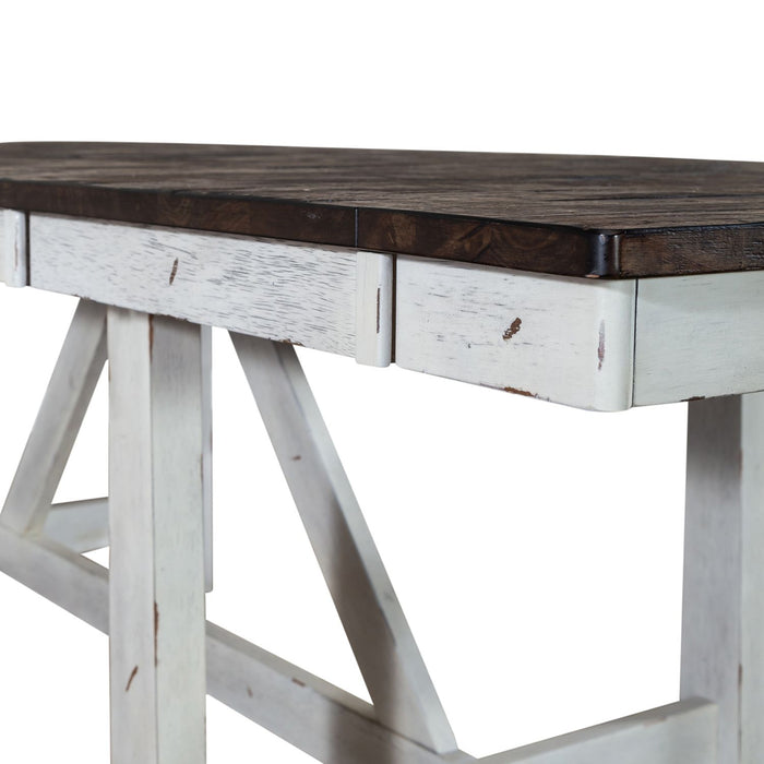 Farmhouse Trestle Table in White - Furniture 4 Less (Jacksonville, NC)