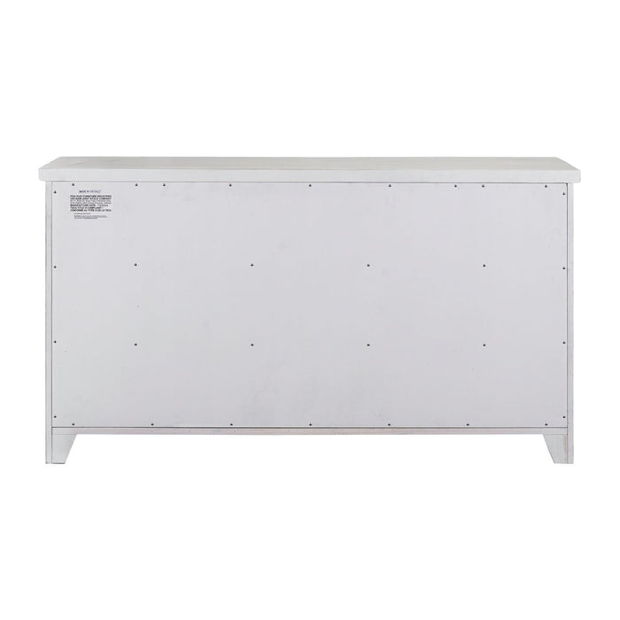 Backroads Dresser in Weathered White/Parchment Brown - Furniture 4 Less (Jacksonville, NC)