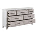 Backroads Dresser in Weathered White/Parchment Brown - Furniture 4 Less (Jacksonville, NC)
