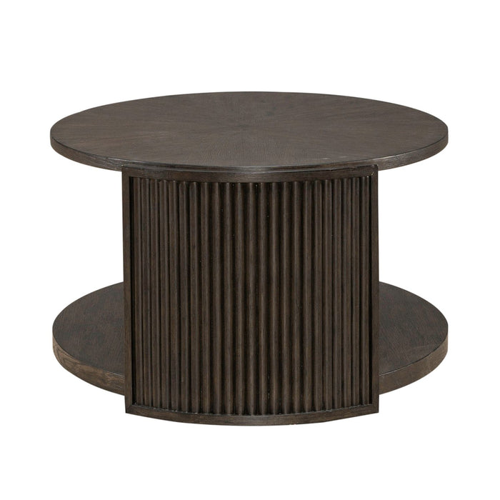 City View Oval Cocktail Table in Coffee Bean - Furniture 4 Less (Jacksonville, NC)