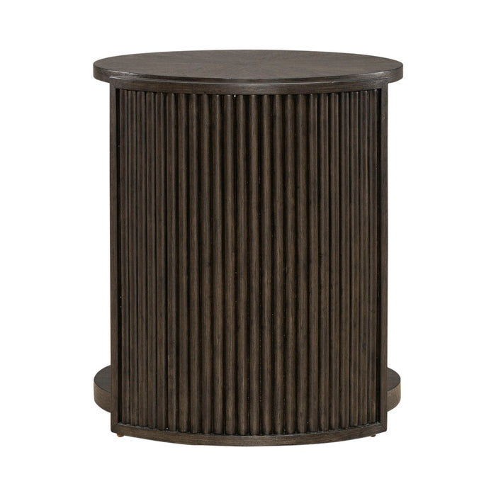 City View Round End Table in Coffee Bean - Furniture 4 Less (Jacksonville, NC)