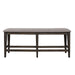 Double Bridge Counter Bench (RTA) in Dark Chestnut - Furniture 4 Less (Jacksonville, NC)