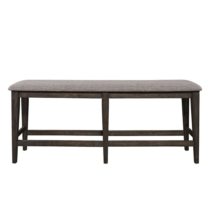 Liberty Furniture Double Bridge Counter Bench (RTA) in Dark Chestnut - Furniture 4 Less (Jacksonville, NC)