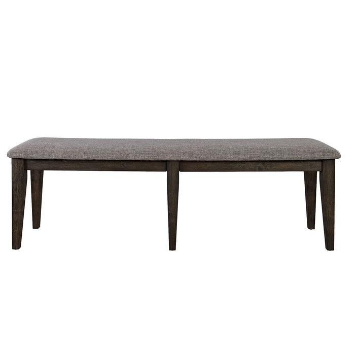 Double Bridge Bench (RTA) in Dark Chestnut - Furniture 4 Less (Jacksonville, NC)