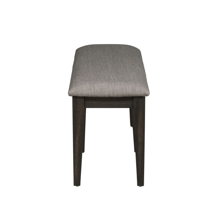 Double Bridge Bench (RTA) in Dark Chestnut - Furniture 4 Less (Jacksonville, NC)