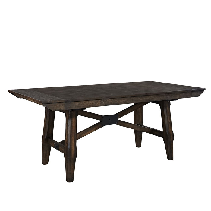 Double Bridge 5 Piece Trestle Table Set - Furniture 4 Less (Jacksonville, NC)