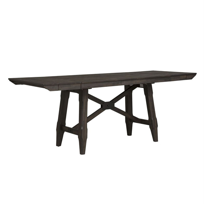 Liberty Furniture Double Bridge Gathering Table in Dark Chestnut - Furniture 4 Less (Jacksonville, NC)