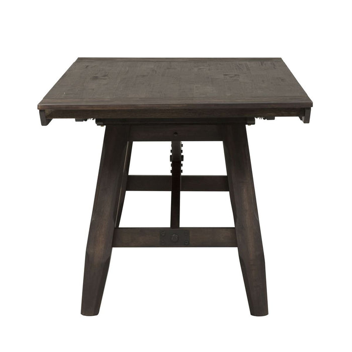 Liberty Furniture Double Bridge Trestle Table in Dark Chestnut - Furniture 4 Less (Jacksonville, NC)