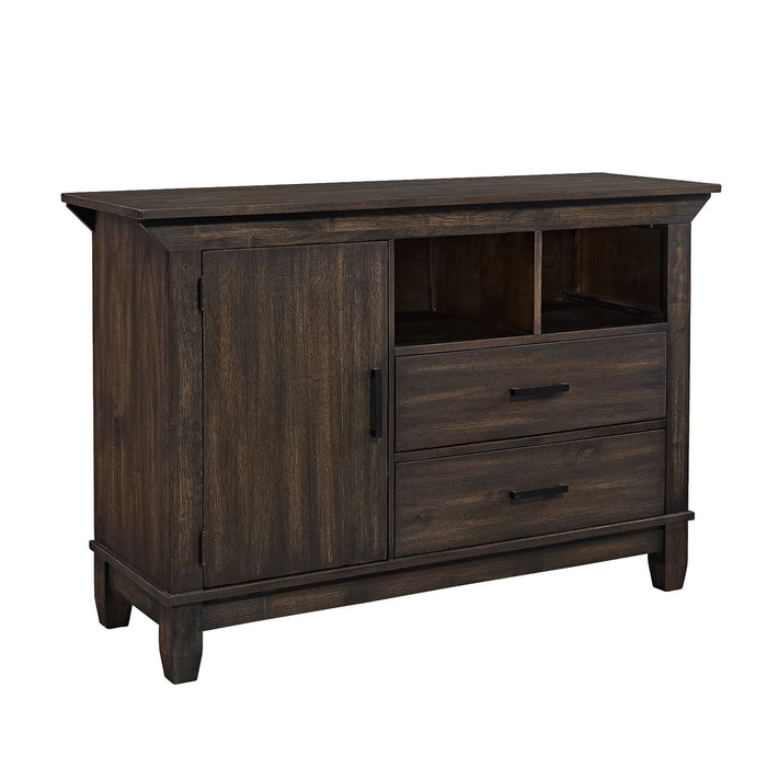 Double Bridge Sideboard in Dark Chestnut - Furniture 4 Less (Jacksonville, NC)