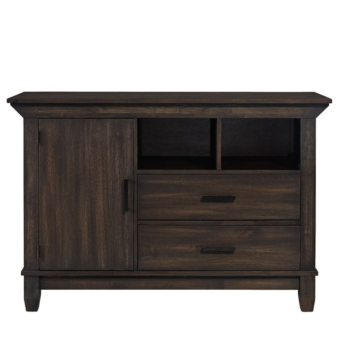 Double Bridge Sideboard in Dark Chestnut - Furniture 4 Less (Jacksonville, NC)