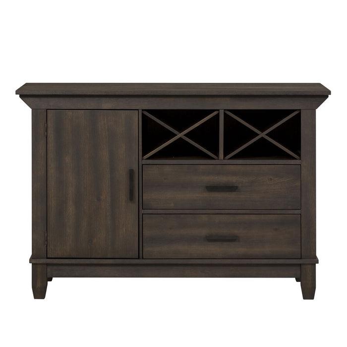 Double Bridge Sideboard in Dark Chestnut - Furniture 4 Less (Jacksonville, NC)