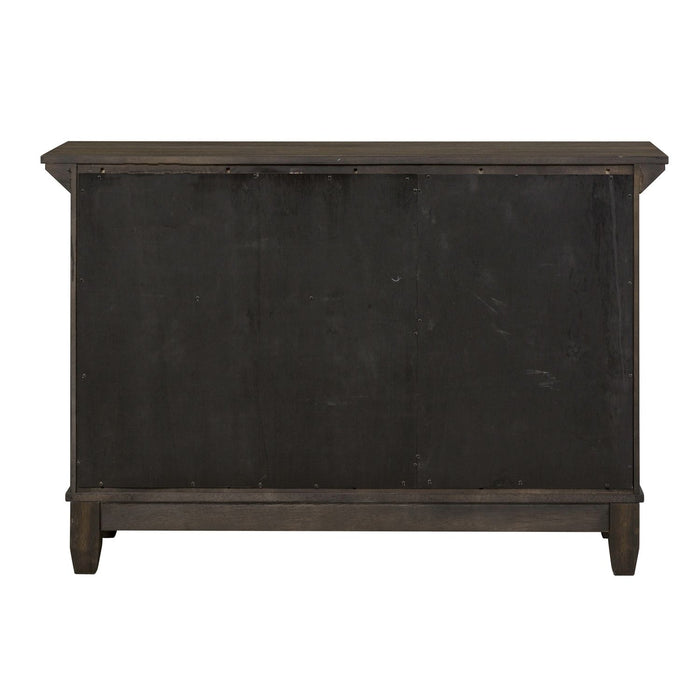 Double Bridge Sideboard in Dark Chestnut - Furniture 4 Less (Jacksonville, NC)