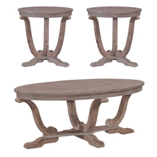 Greystone Mill 3 Piece Set (1-Cocktail 2-End Tables) - Furniture 4 Less (Jacksonville, NC)