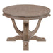 Greystone Mill Oval Cocktail Table in Stone White - Furniture 4 Less (Jacksonville, NC)
