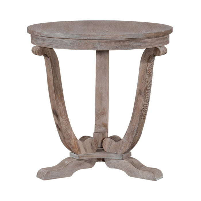 Greystone Mill End Table in Stone White - Furniture 4 Less (Jacksonville, NC)